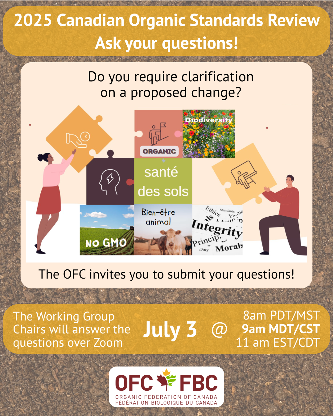 OFC Canadian Organic Standards Answers & Information Session