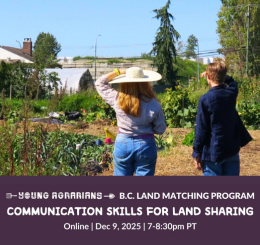 Communication Skills for Land Sharing - Online - Young Agrarians