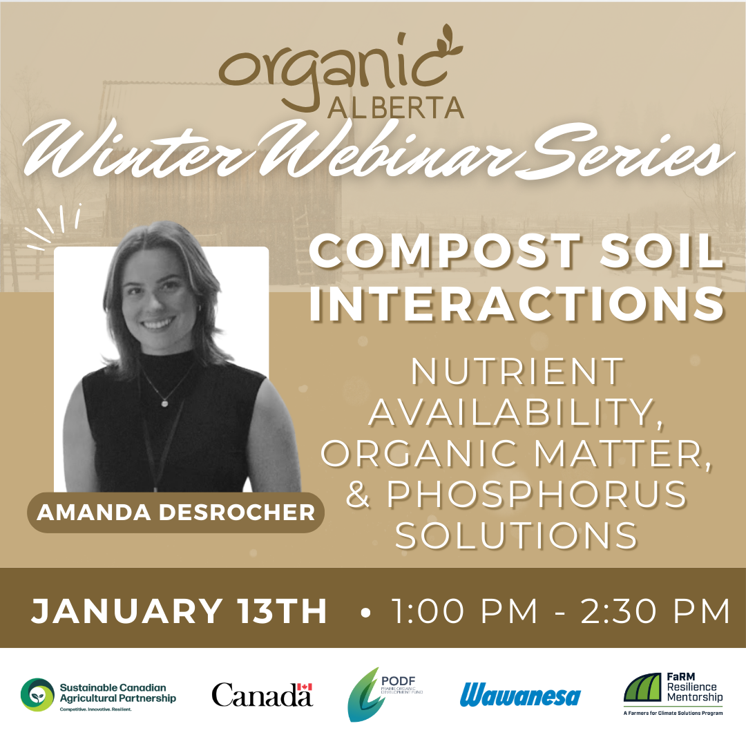 Compost Soil Interactions: Nutrient Availability, Organic Matter, and Phosphorus Solutions, Winter Webinar #3