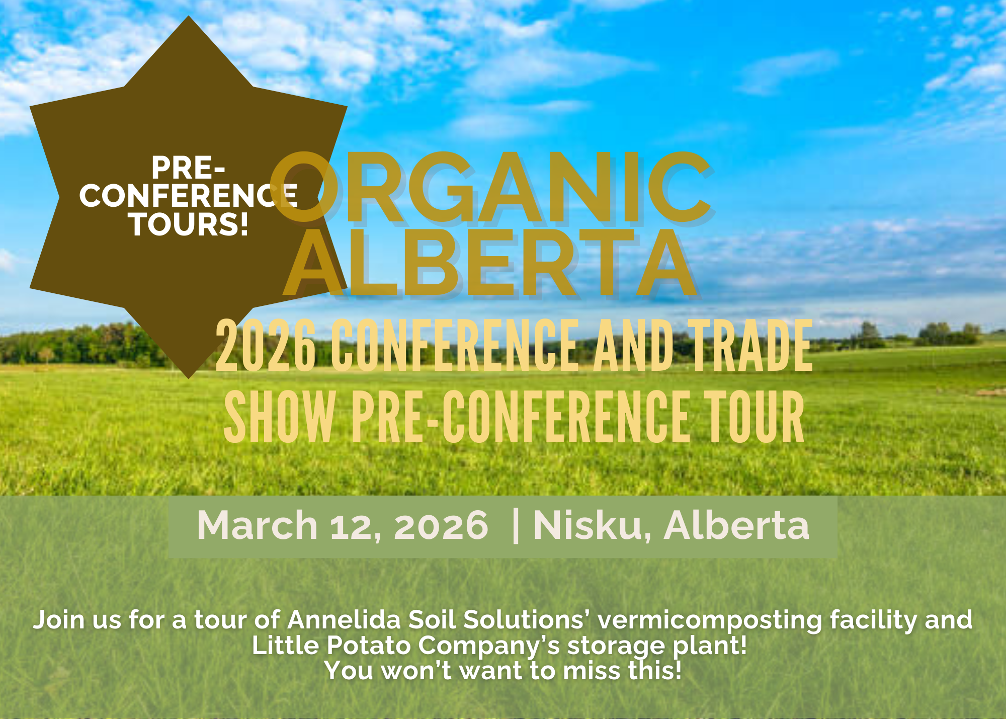 Organic Alberta Conference 2026 Pre-Conference Tour