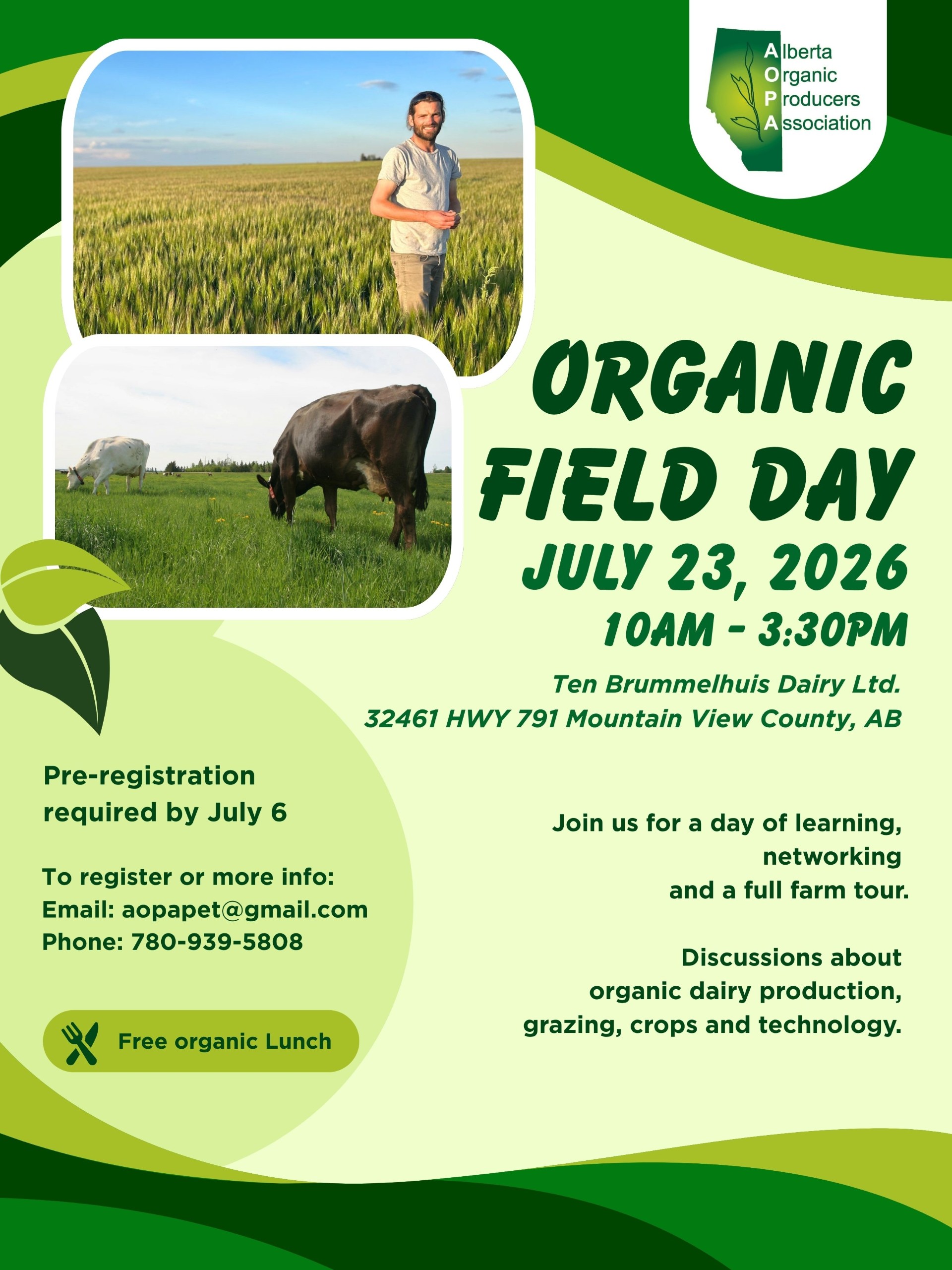 Organic Field Day with AOPA