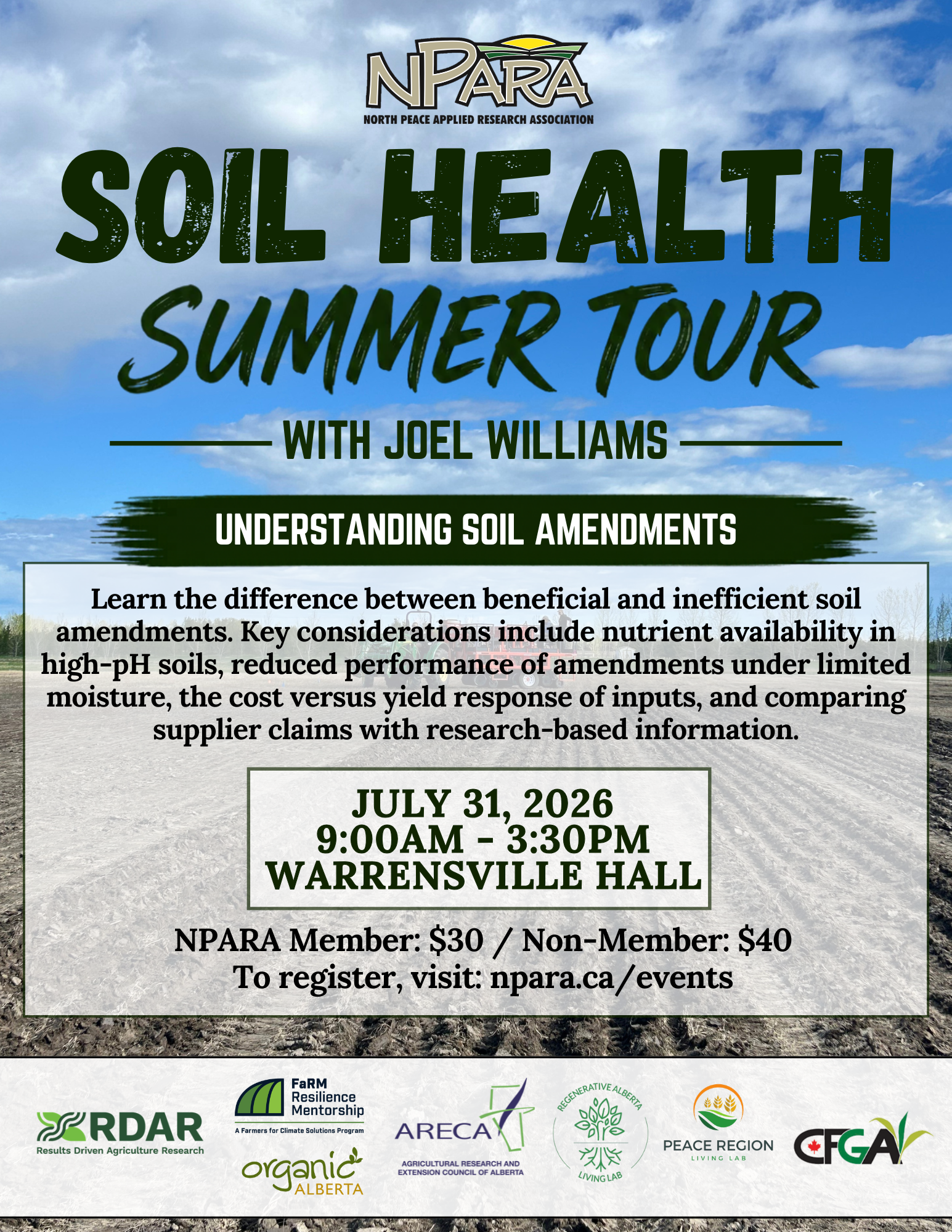 NPARA Soil Health Summer Tour with Joel Williams