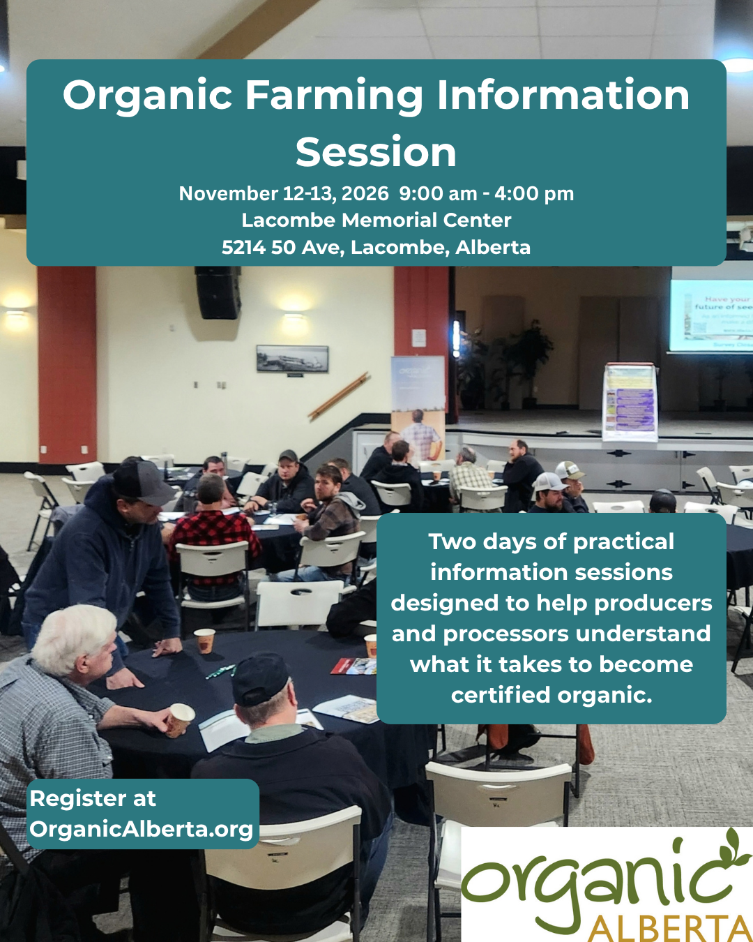 Canadian Organic Standard Information Session Lacombe